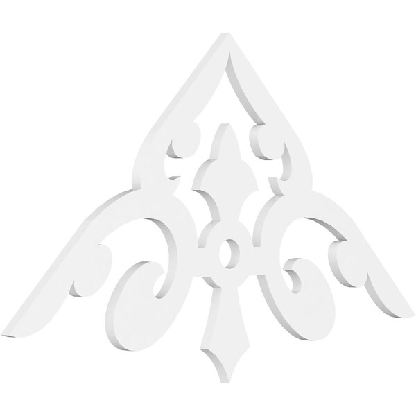 Ekena Millwork Pitch Whitman Architectural Grade PVC Gable Pediment, 48"W x 24"H x 1"P (12/12) GPP048X024X100WHI - main
